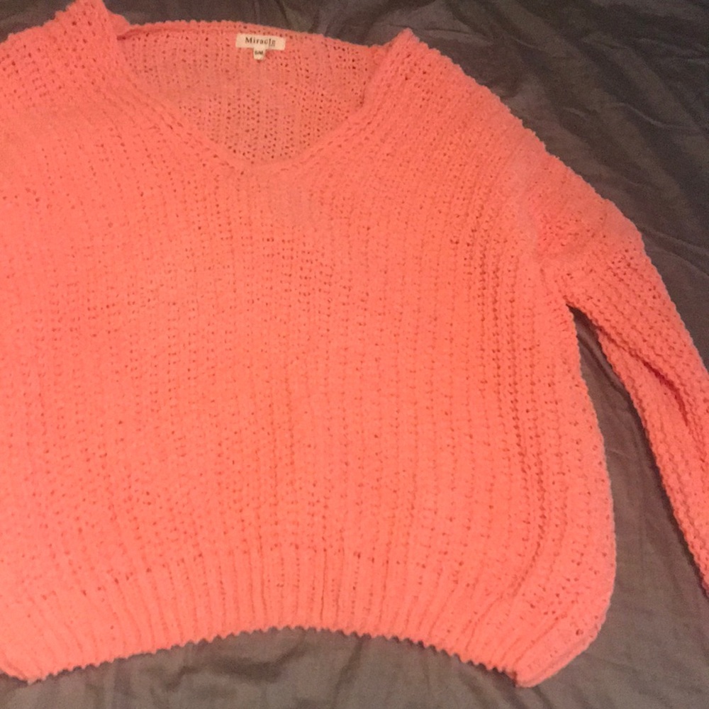 Light pink knit sweater